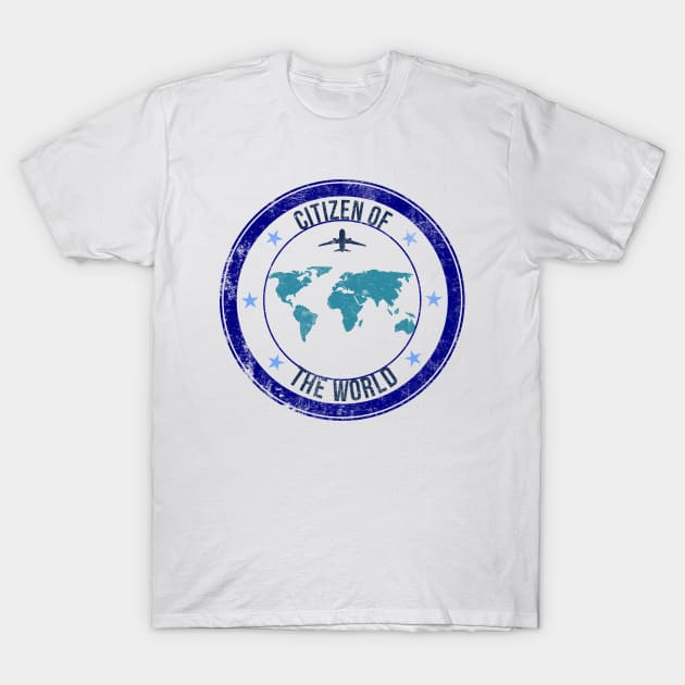 Travel the world stamp T-Shirt by Mandz11